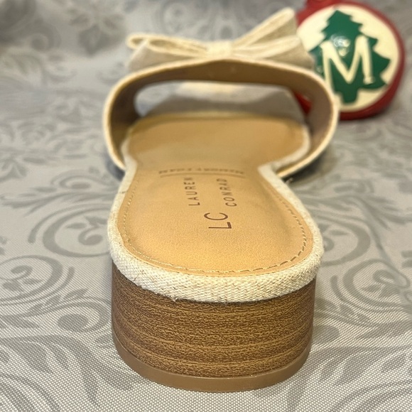 LC Lauren Conrad Bow Slide Sandals Size 10 – NWOT! - Picture 3 of 5